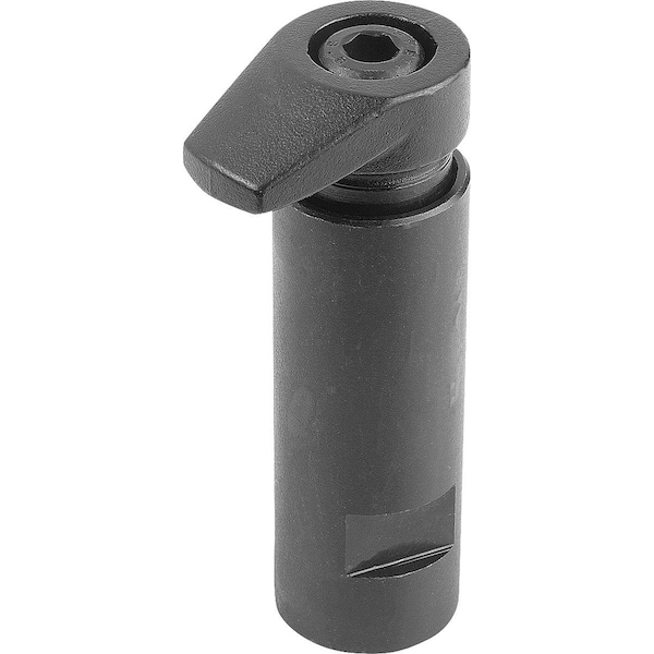 Kipp Hook Clamp W. Collar, D=M16, D1=40, Carbon Steel K0013.16 - main